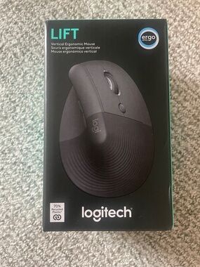 Logitech Lift Vertical Ergonomic Mouse (Right-Handed) – Wireless Bluetooth/USB